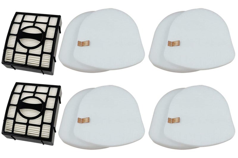 Dttery ZU561 UV730 Filters Replacement for Shark ZU560 ZU660 UV650 UV725 ZD201 ZD400 CU530 Rotator Navigator Lift-Away Upright Vacuum Part XFFK560 XHEPA560 XFFKZD400 XHFZD400, 4 Foam, 4 Felt, 2 HEPA - Image 1